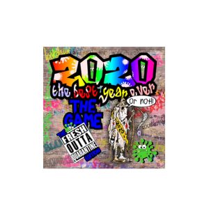 2″ Square “2020: The Best Year Ever (The Game)” Sticker