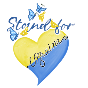 #StandWithUkraine (Heart) Sticker
