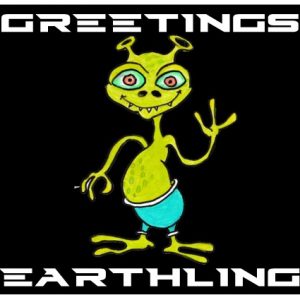 “Greetings Earthling” Sticker