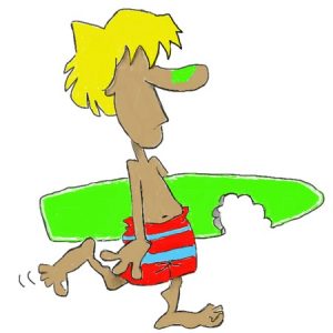 “Surfer001” Sticker