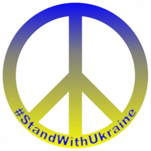 #StandWithUkraine (PeaceSign) Sticker