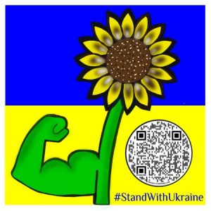 #StandWithUkraine (Muscleflower) Sticker