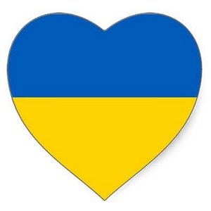 #StandWithUkraine (UkraineHeart) Sticker