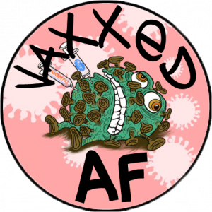 3″ Round “Vaxxed AF” Sticker
