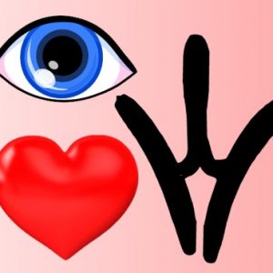 “I Heart Vagina Symbol” Sticker