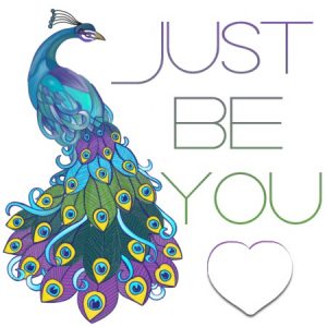 “Just Be You Peacock” Sticker