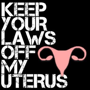 “Laws off my Uterus 003” Sticker