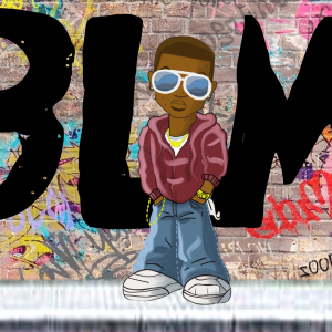 3″ Vinyl “BLM Graffiti Boy” Sticker