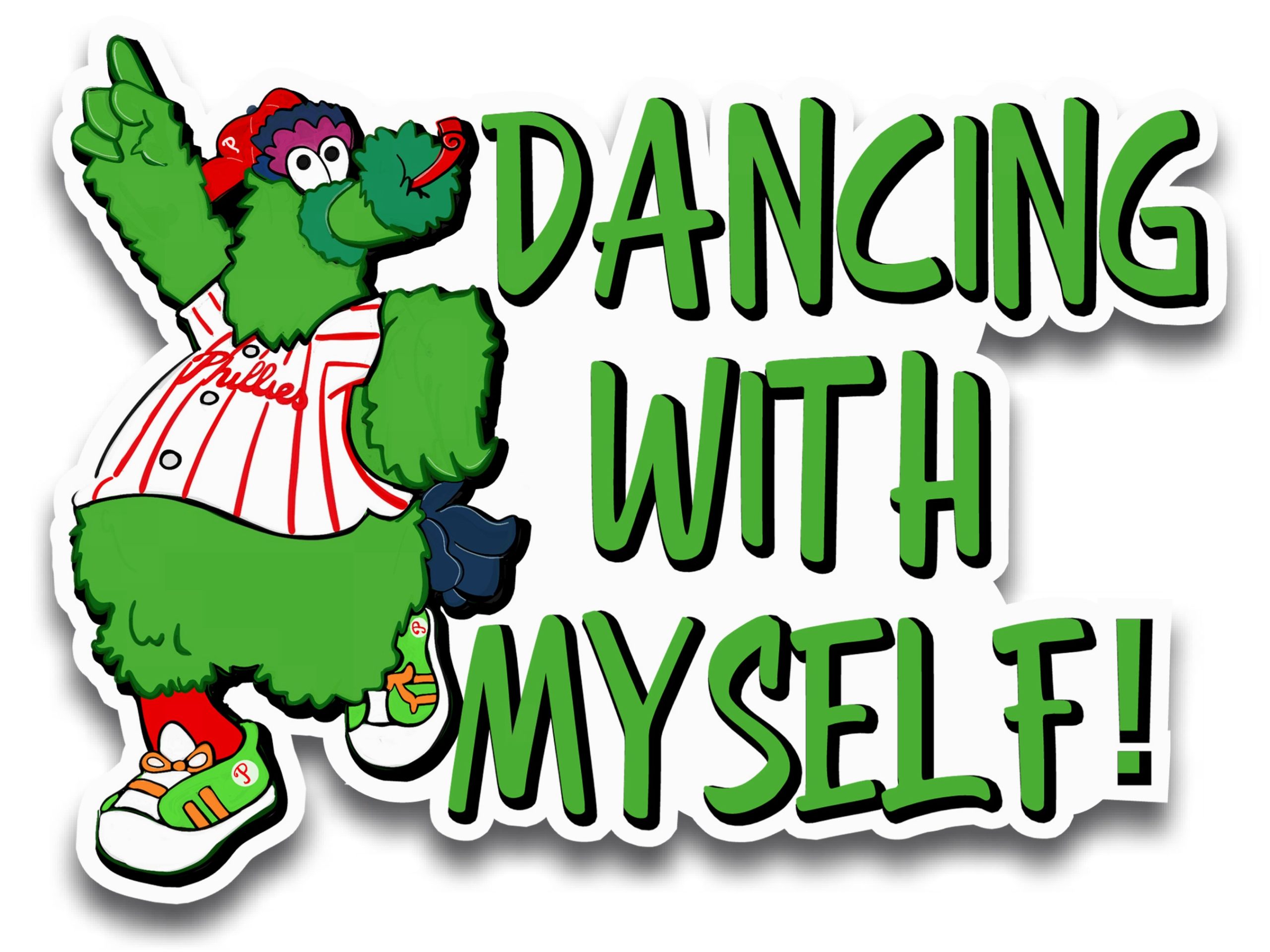 Phillie Dancing With Myself Phanatic Sticker