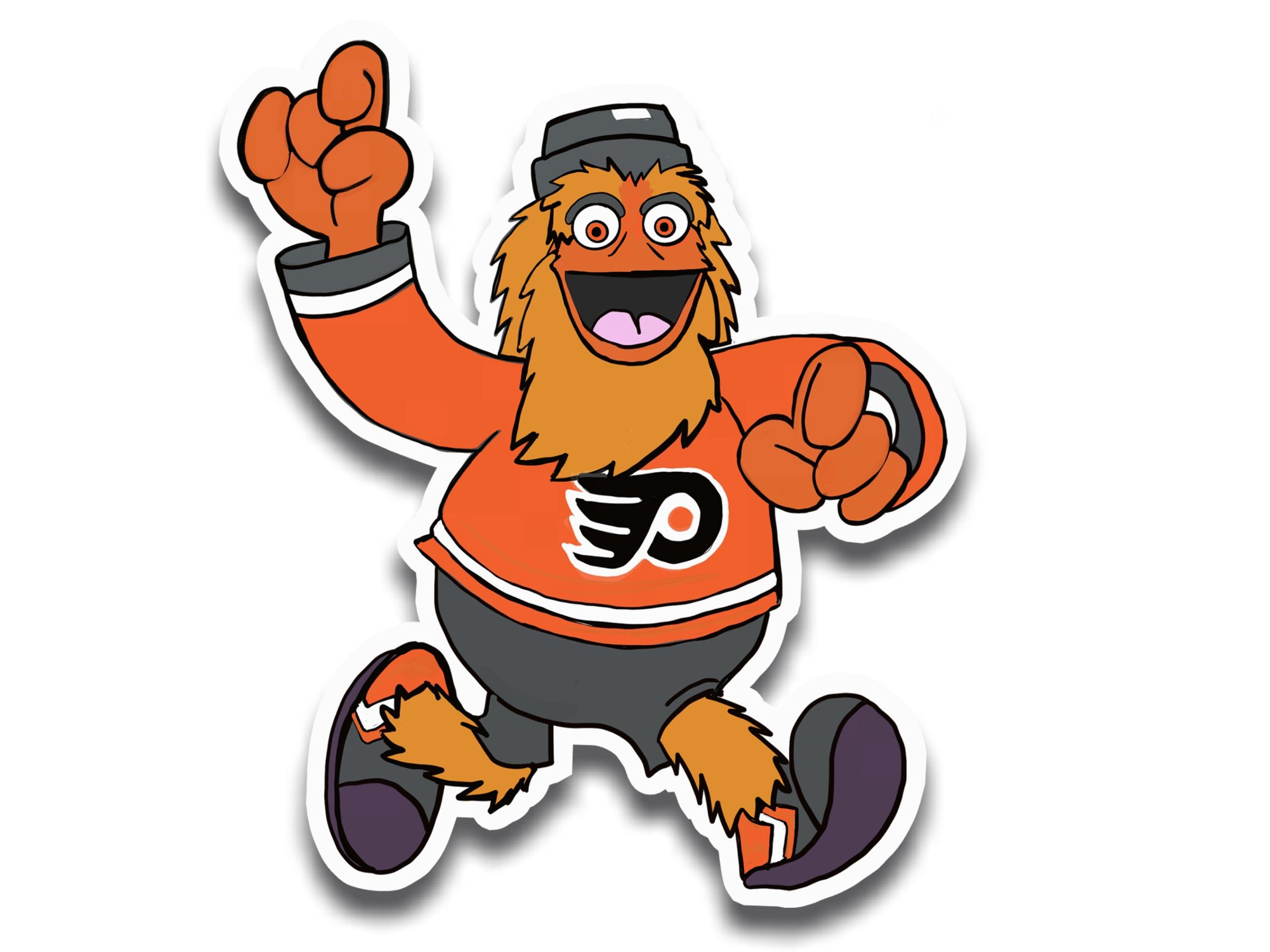 Philadelphia Flyers Mascot Sticker