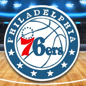 Philadelphia 76ers Round Sticker