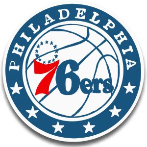 Philadelphia 76ers Round Sticker