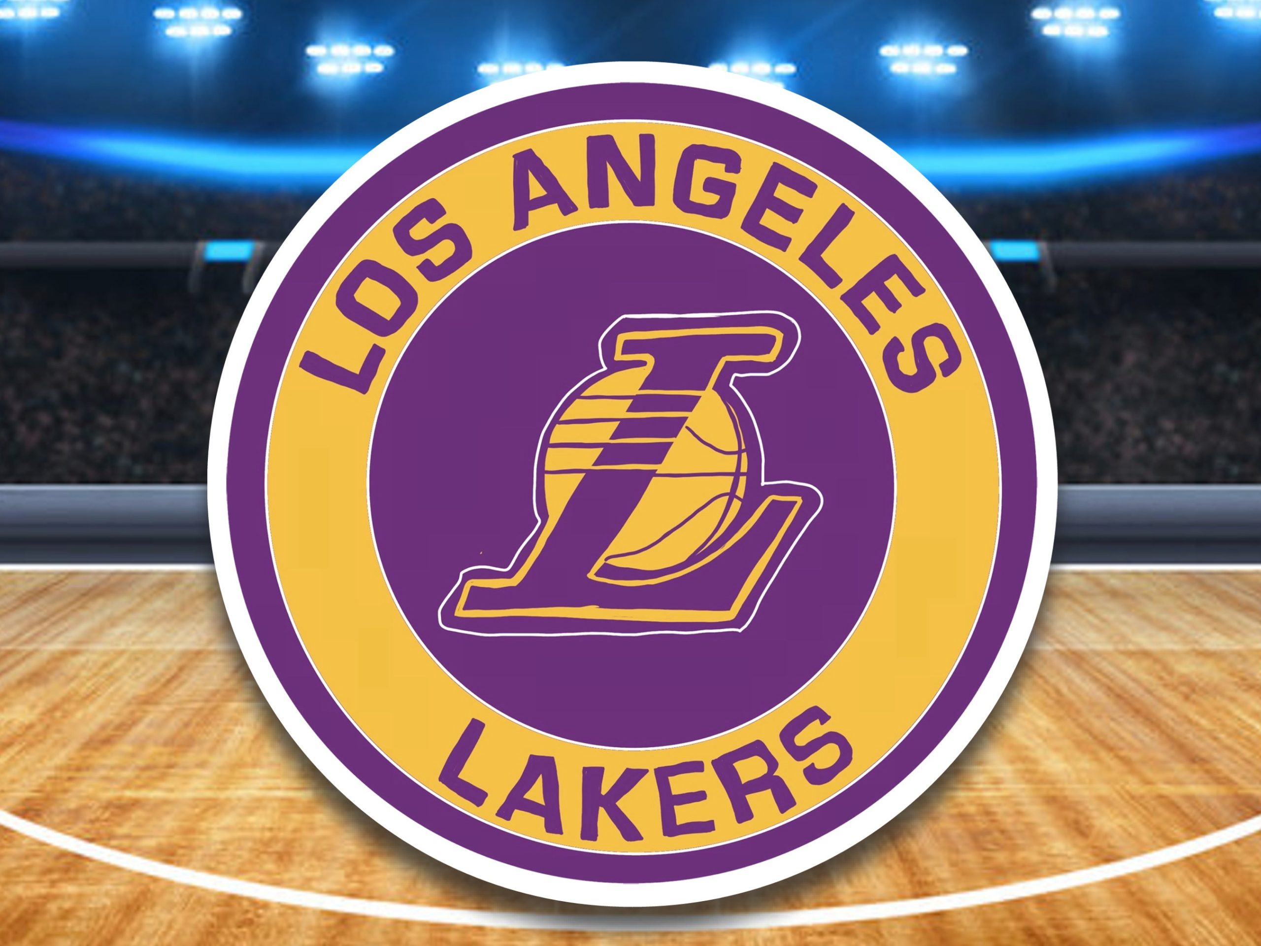 Los Angeles Lakers Round Sticker