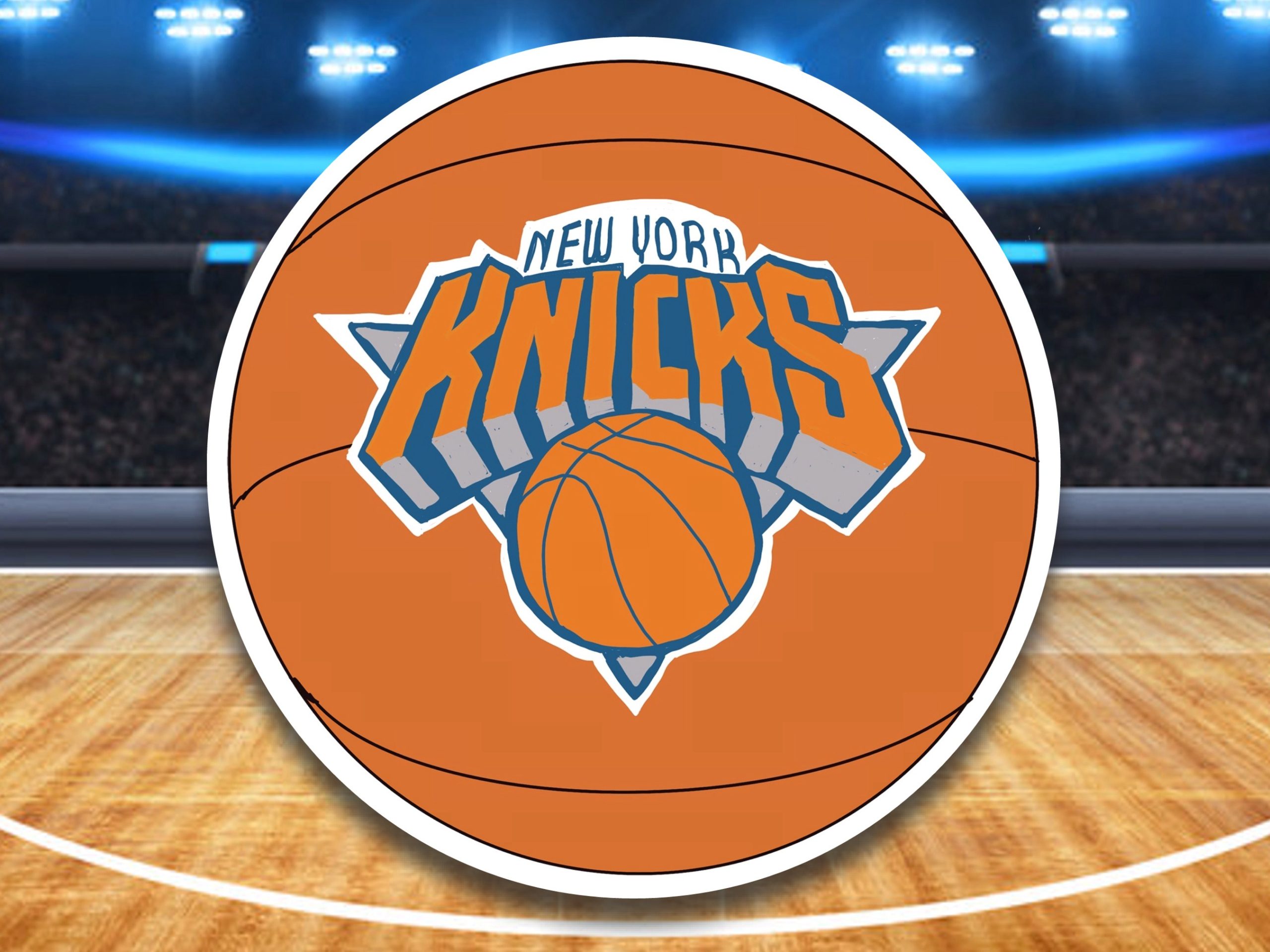 New York Knicks Round Sticker