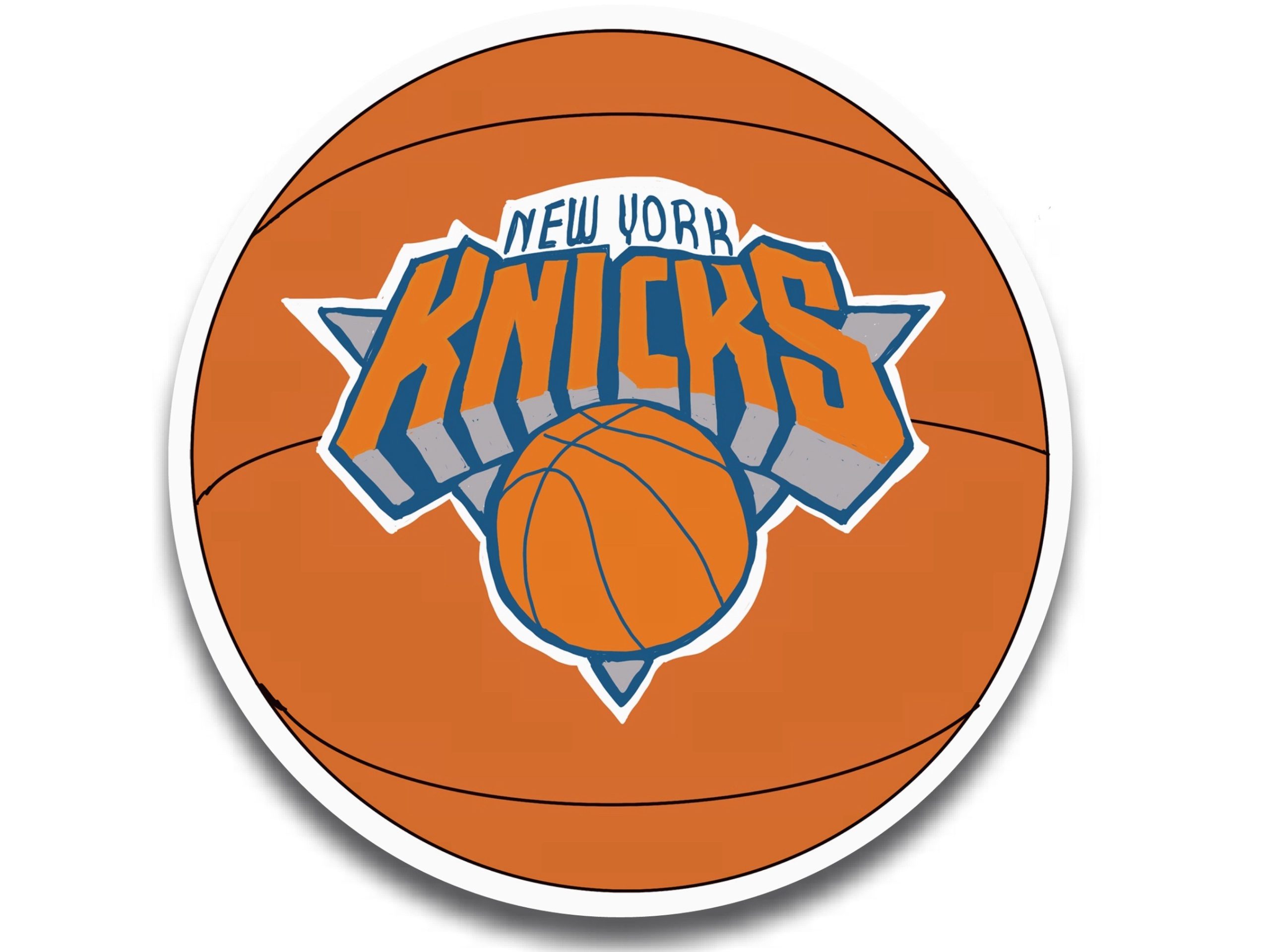 New York Knicks Round Sticker