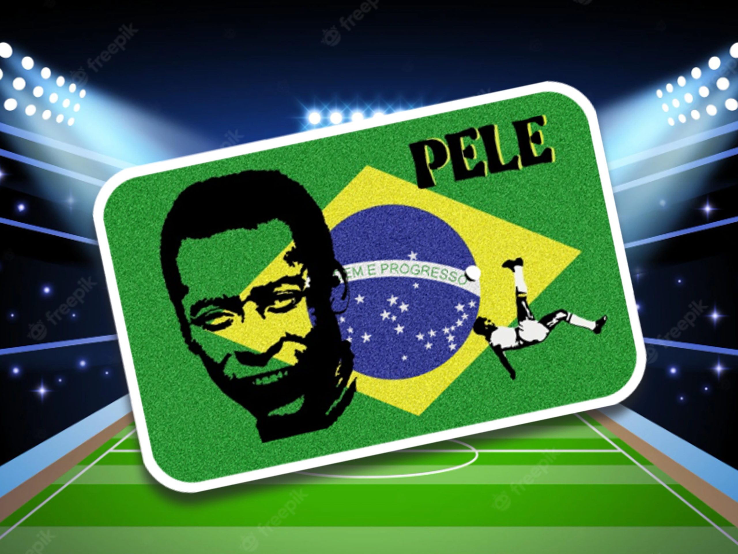 Tribute to Pele Sticker